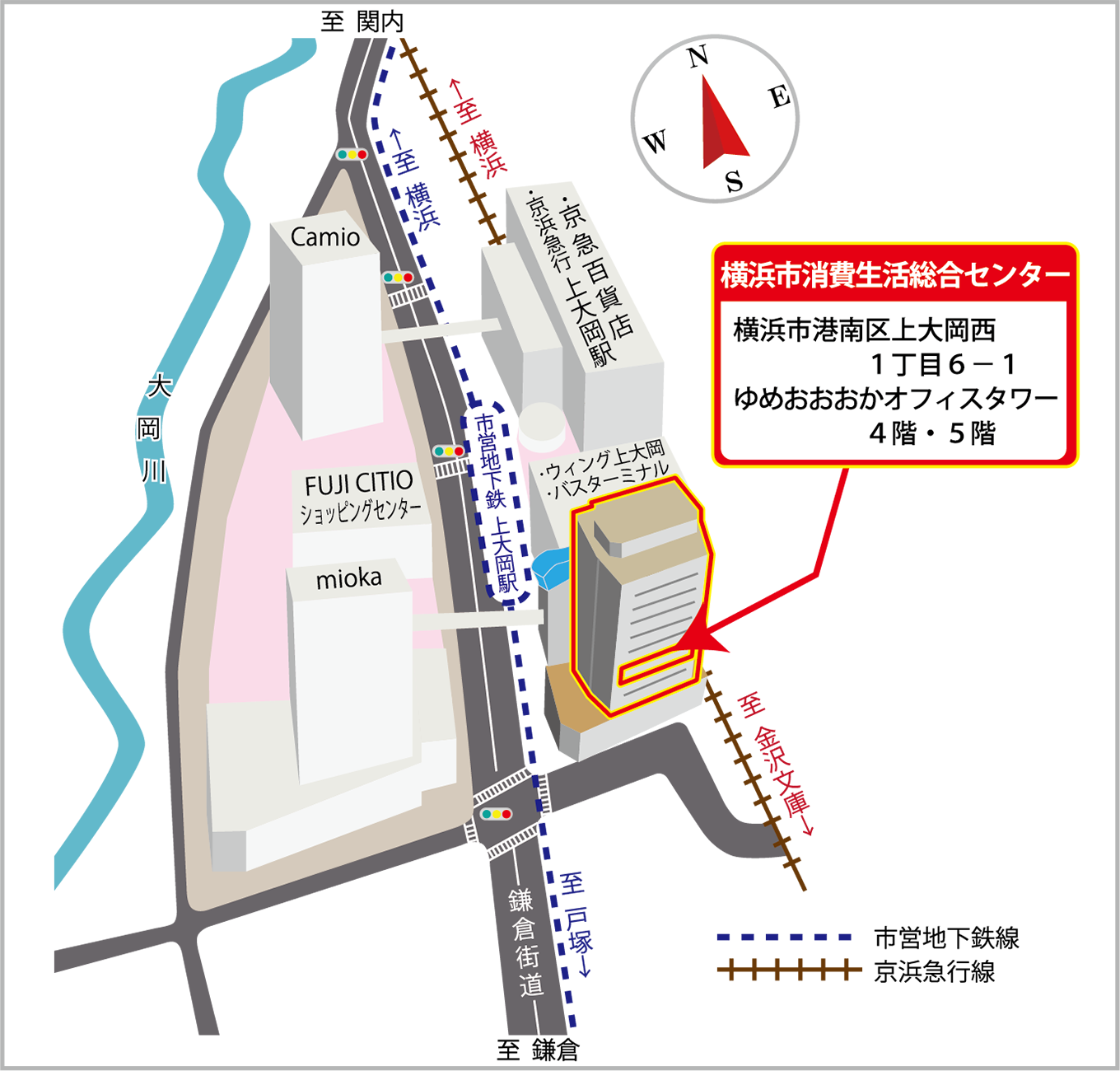 駅周辺のマップ